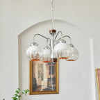 Ulliria Lustre Art Nordique Fleur En Noyer Et Verre