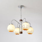 Ulliria Lustre Art Nordique Fleur En Noyer Et Verre