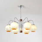 Ulliria Lustre Art Nordique Fleur En Noyer Et Verre