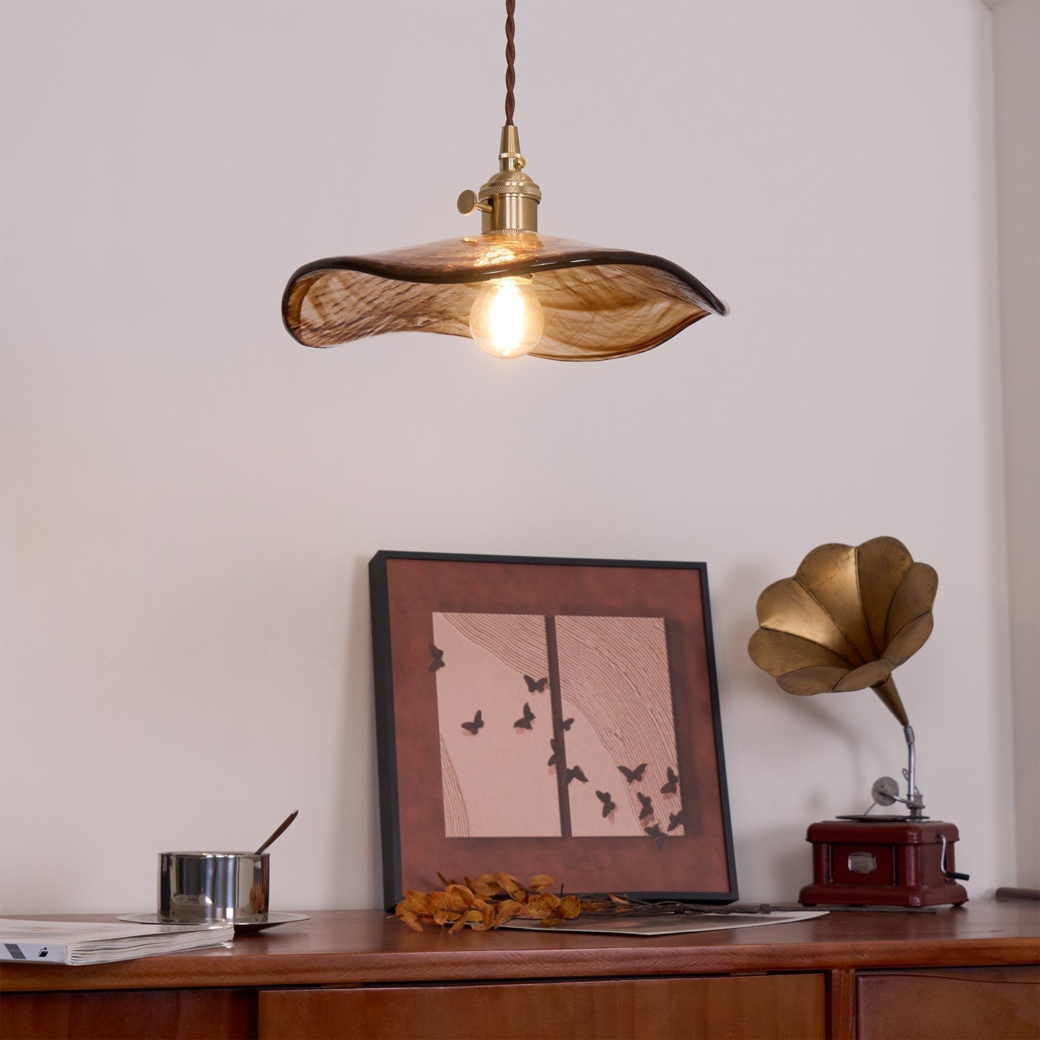 Nyros Lustre Suspendu De Luxe En Verre