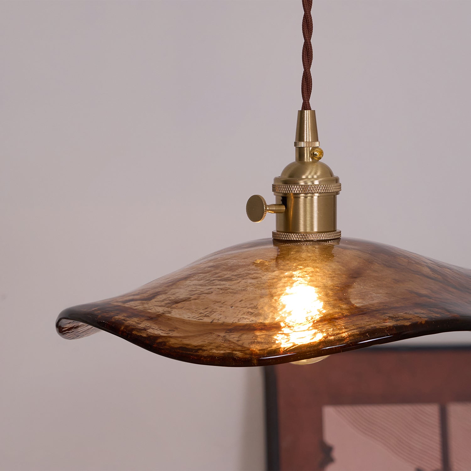Nyros Lustre Suspendu De Luxe En Verre