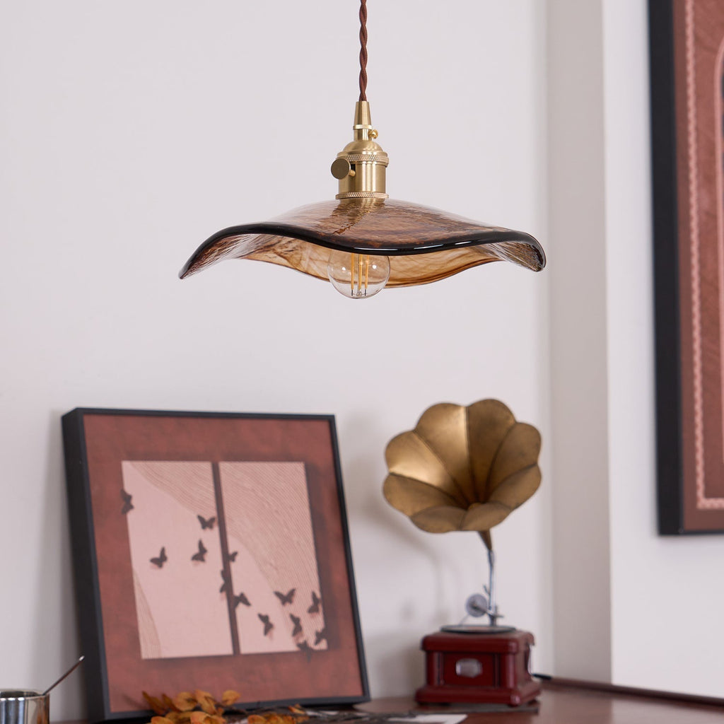 Nyros Lustre Suspendu De Luxe En Verre