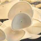 Lustra Lampe de plafond florale française en pétales pour maisons modernes