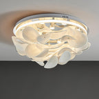 Lustra Lampe de plafond florale française en pétales pour maisons modernes