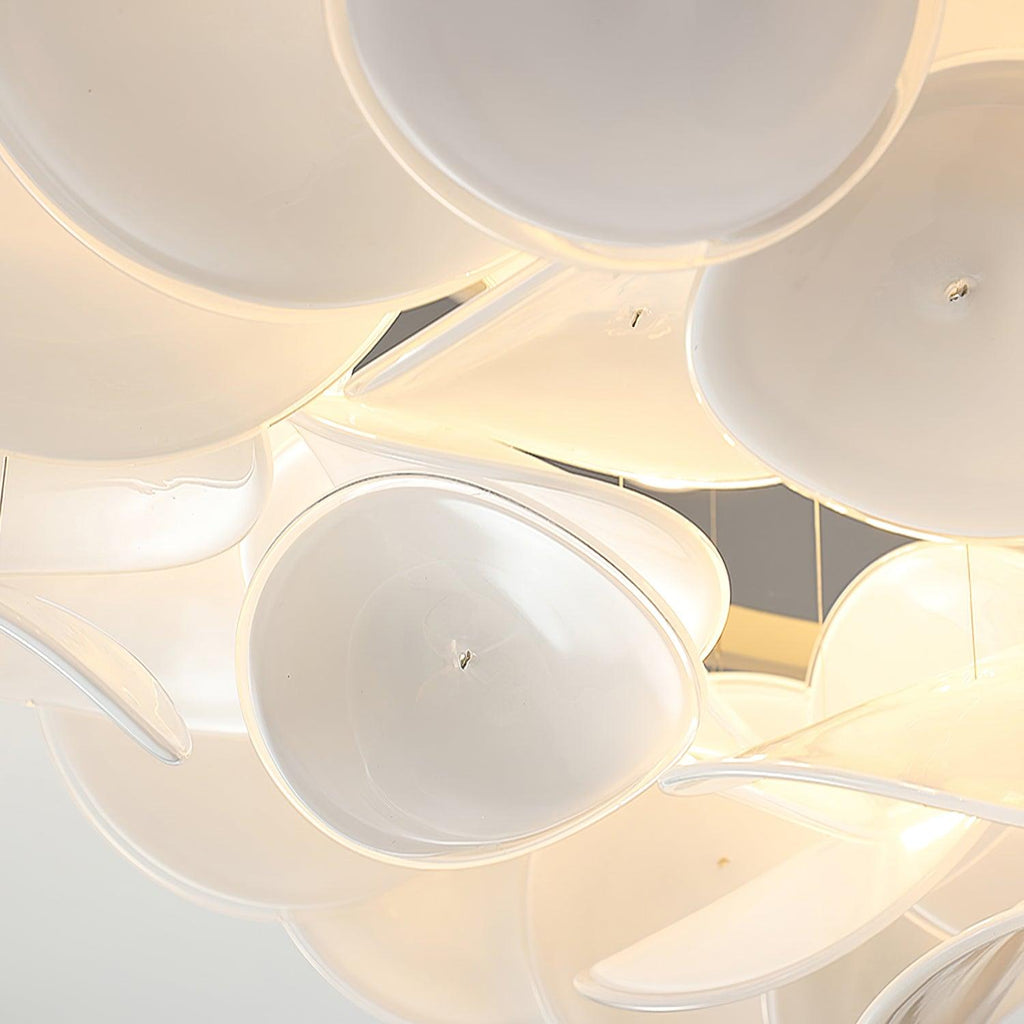 Lustra Lampe de plafond florale française en pétales pour maisons modernes