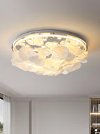 Lustra Lampe de plafond florale française en pétales pour maisons modernes