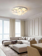 Lustra Lampe de plafond florale française en pétales pour maisons modernes