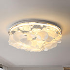 Lustra Lampe de plafond florale française en pétales pour maisons modernes