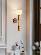 Hilda Roma Elegance Wood Sconce Wall lamp