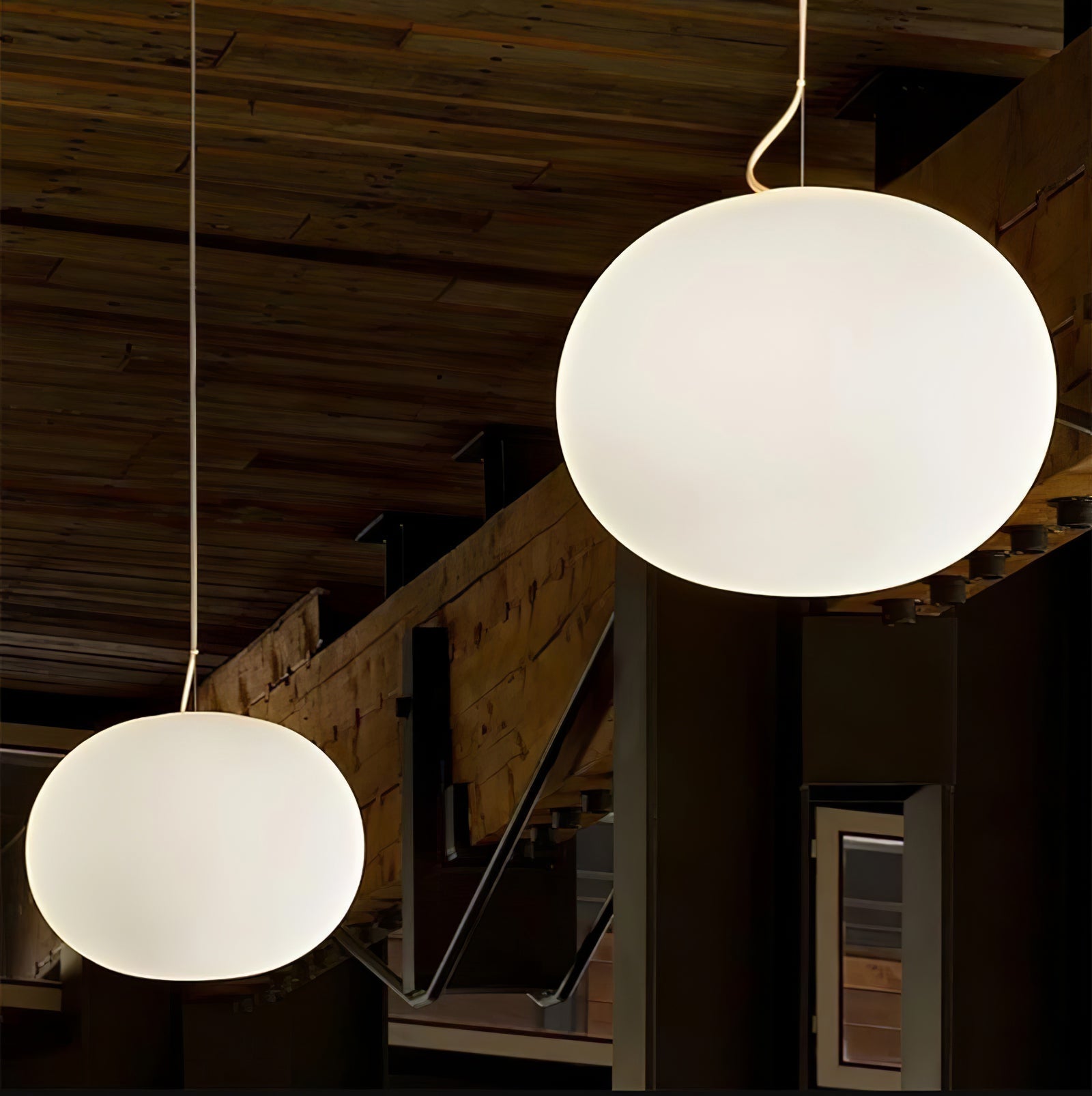 Orba Suspension Lampe en Verre Contemporain