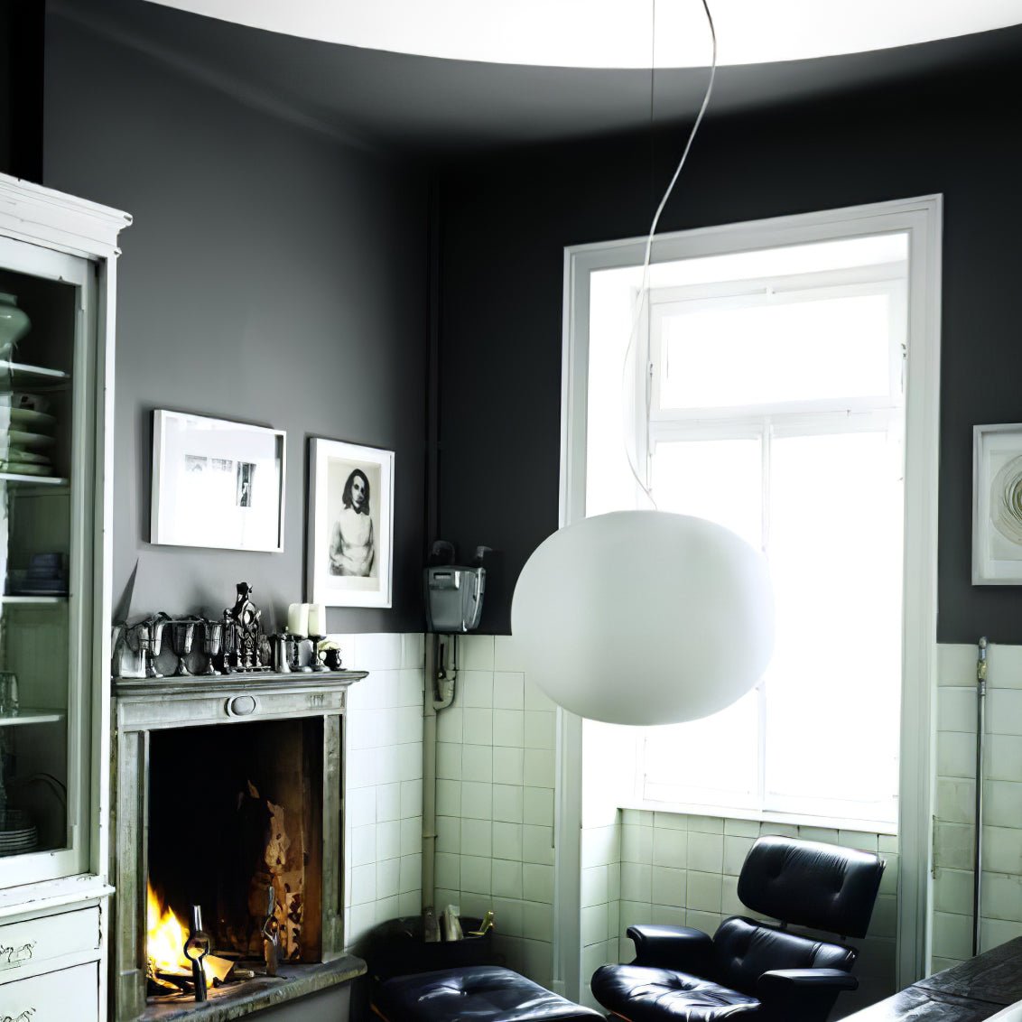 Orba Suspension Lampe en Verre Contemporain