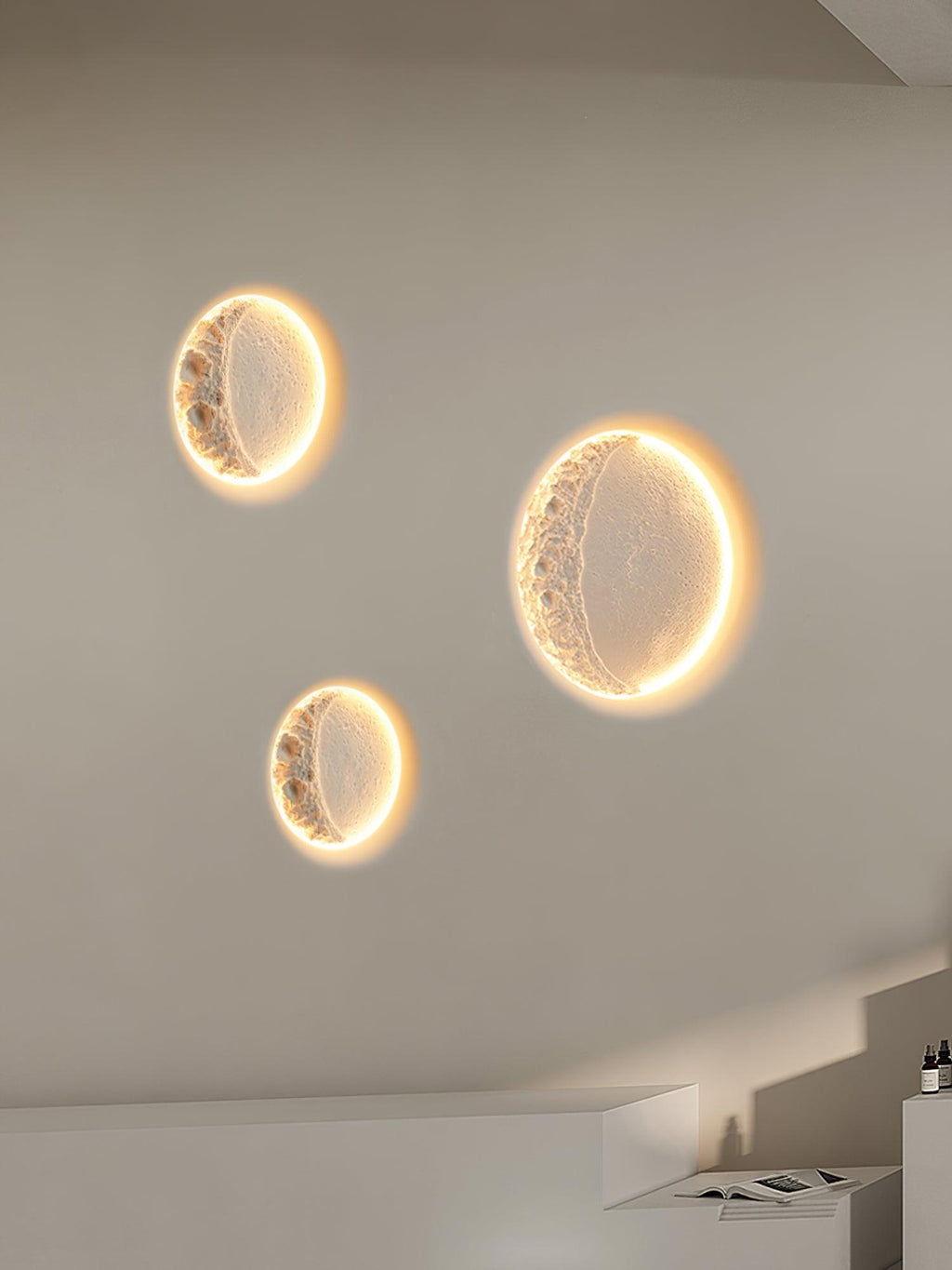 Lustra Applique Murale Plâtre Lune