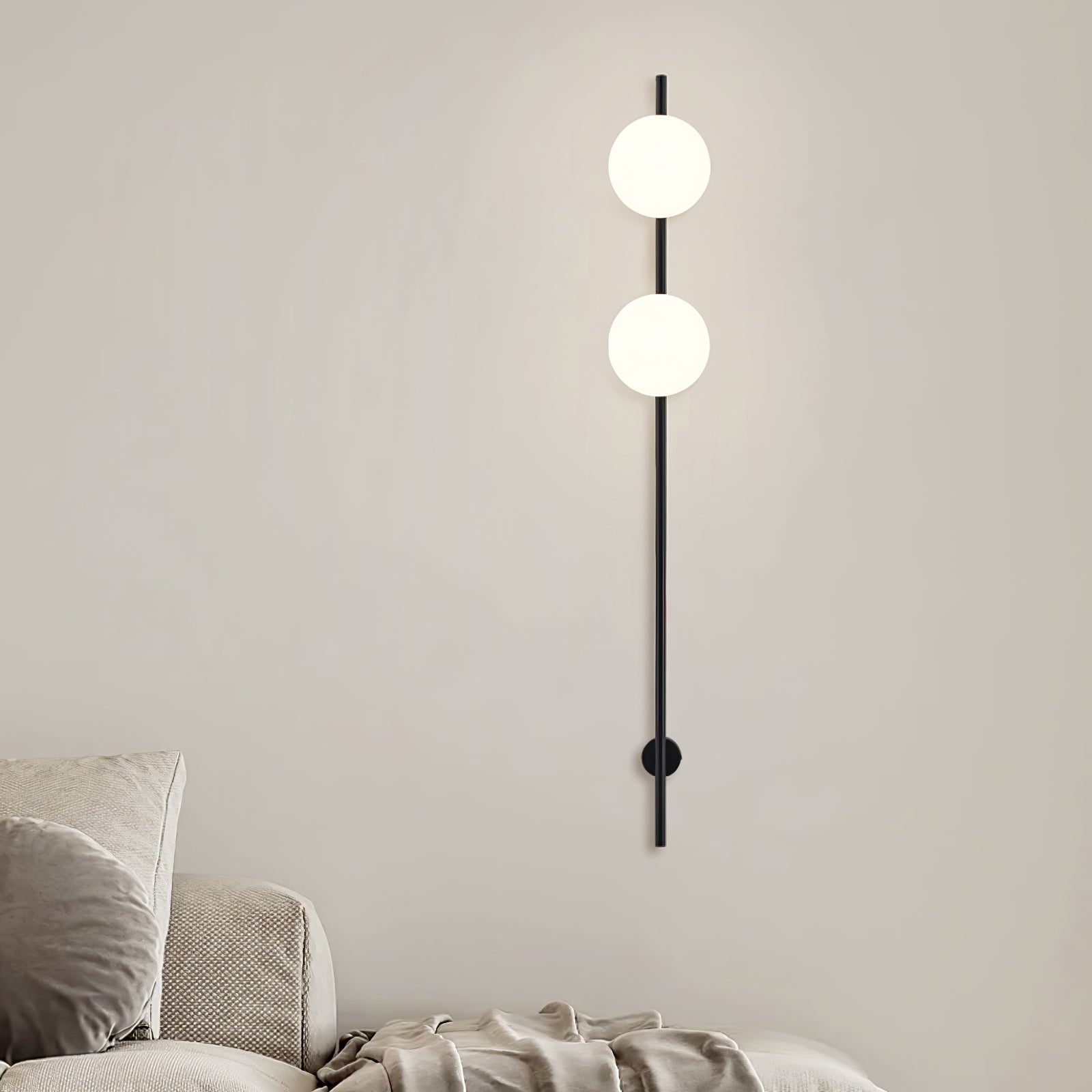 Evshaora Applique Murale Minimaliste Moderne en Verre