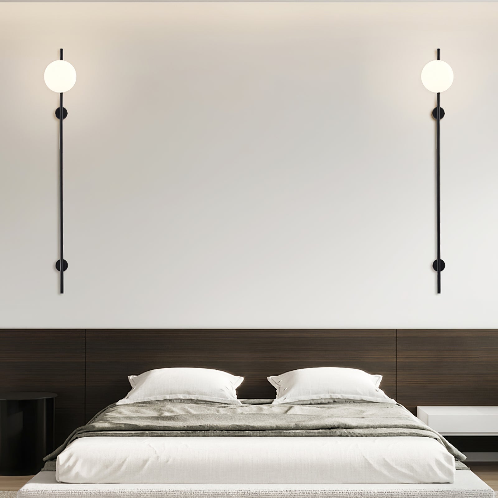 Evshaora Applique Murale Minimaliste Moderne en Verre