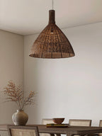 Nytheos Lampe Suspension en Rotin Naturel Artistique