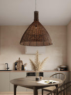 Nytheos Lampe Suspension en Rotin Naturel Artistique
