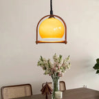 Cesilarae Premium Nordic Art Verre Bois Suspension