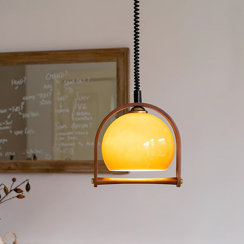 Cesilarae Premium Nordic Art Verre Bois Suspension