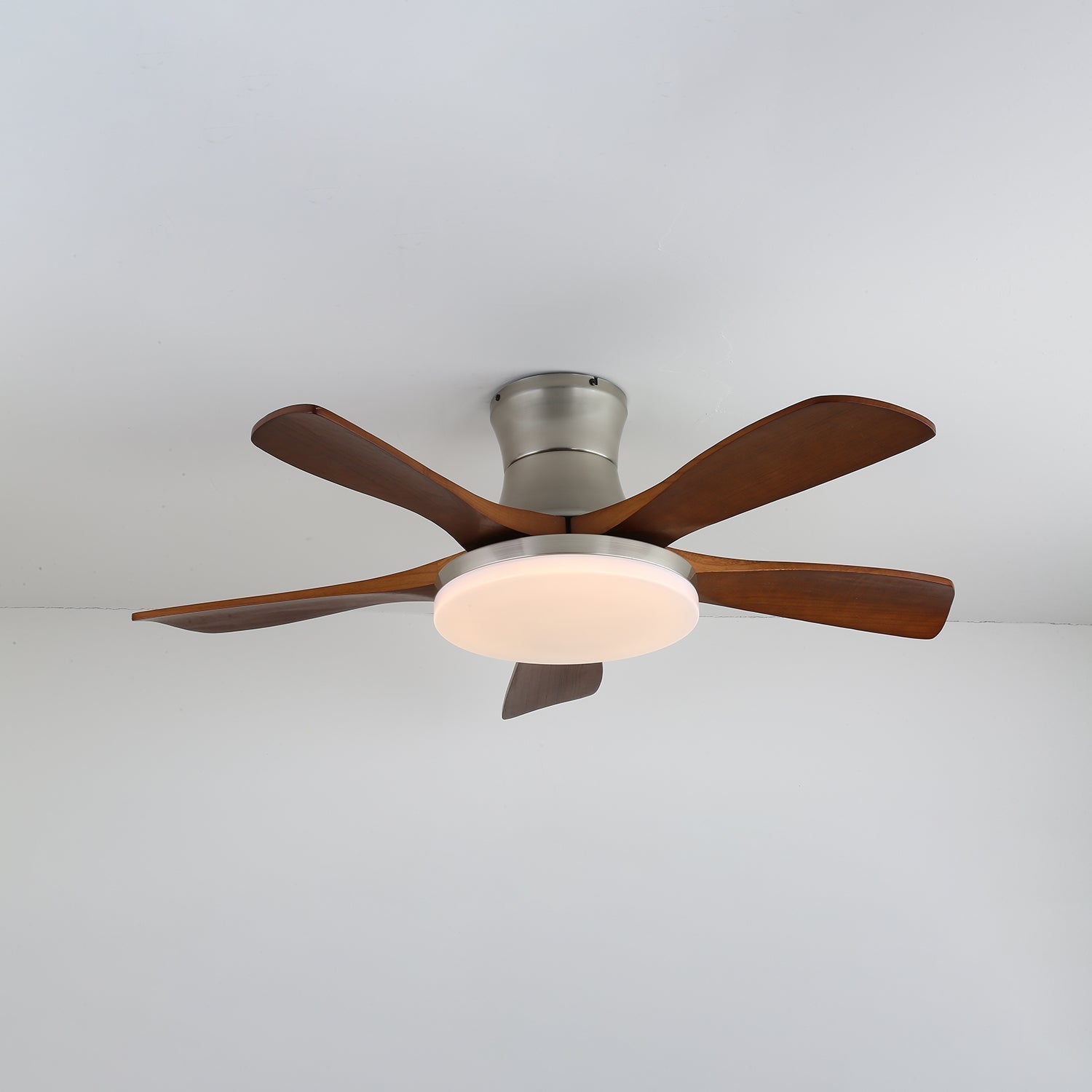 Ventilateur de Plafond Luminaire Brevo Pales en Bois