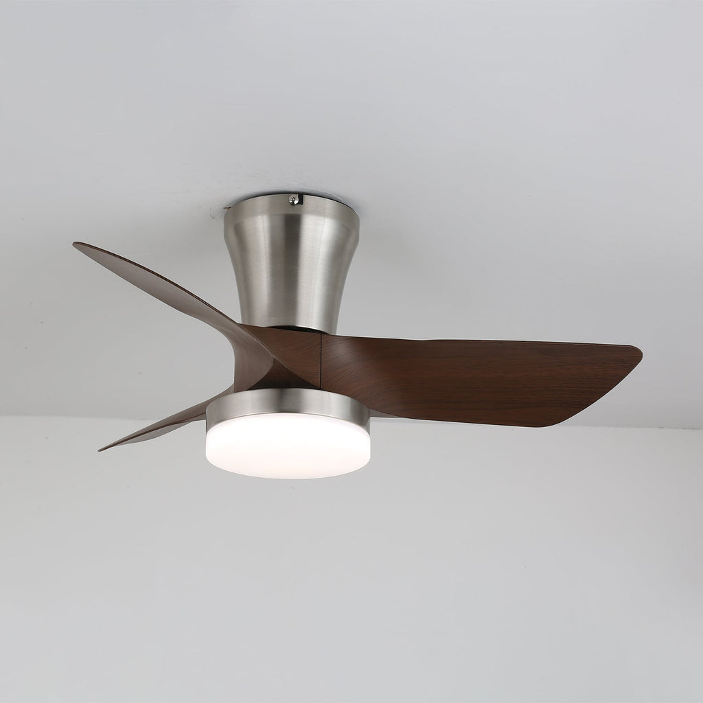 Trivon Plafonnier Ventilateur Moderne en Bois