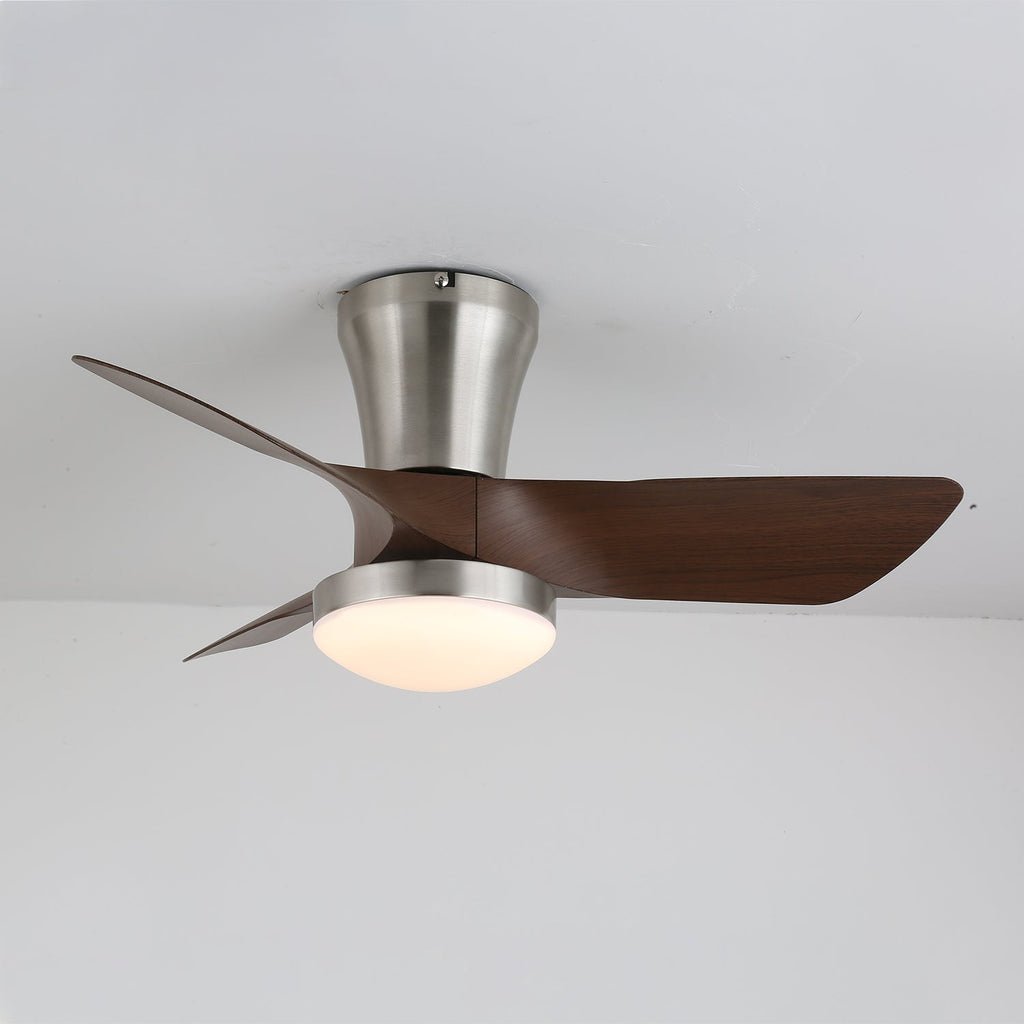 Trivon Plafonnier Ventilateur Moderne en Bois