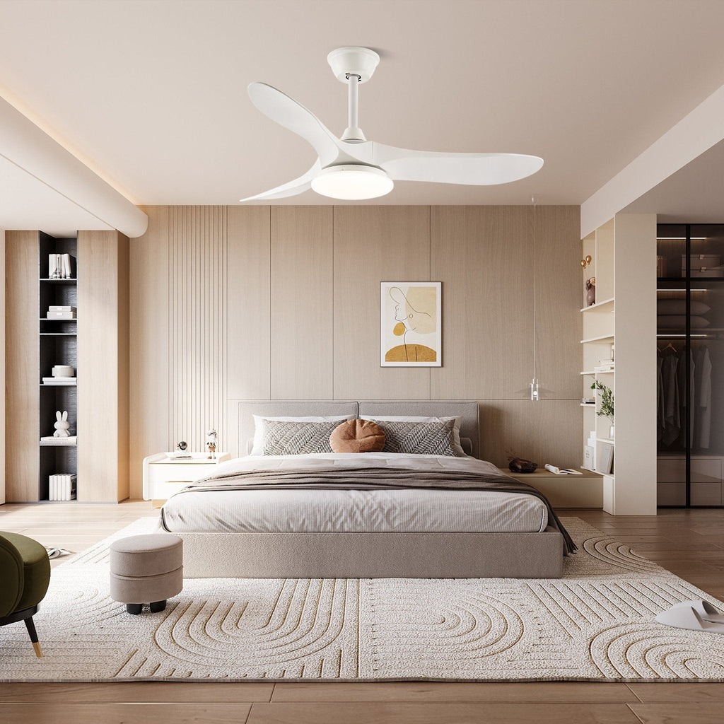 Plafonnier ventilateur moderne en bois Velix