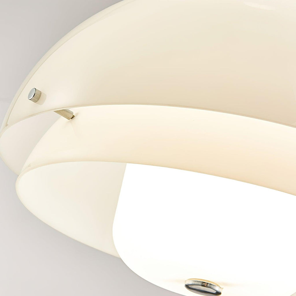 Cuthean Lampe Suspension Verre Blanc Laitier