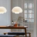 Cuthean Lampe Suspension Verre Blanc Laitier
