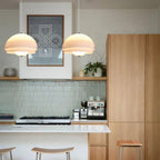 Cuthean Lampe Suspension Verre Blanc Laitier