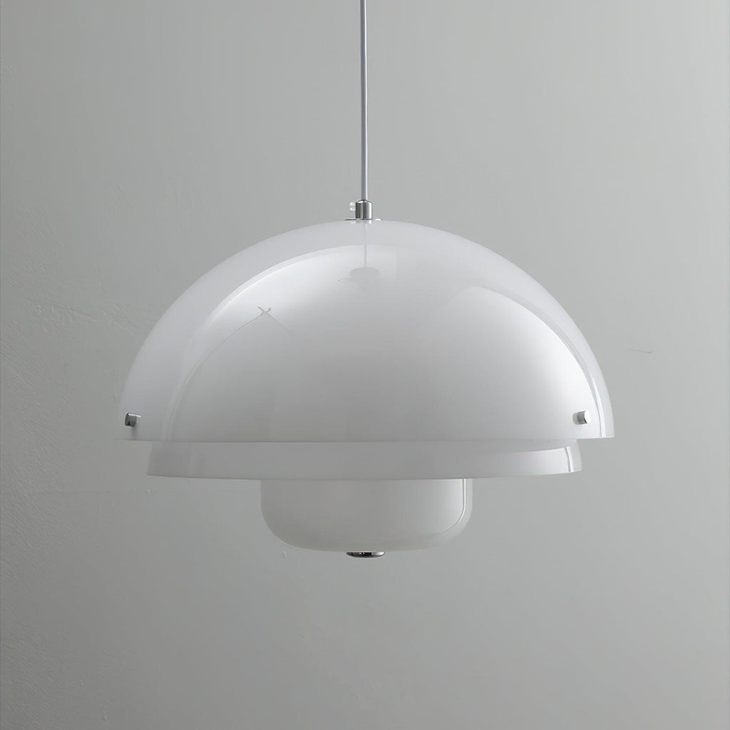 Cuthean Lampe Suspension Verre Blanc Laitier
