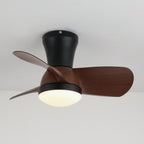 Ventilateur de plafond moderne Avelo en bois avec lumière