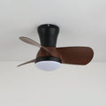 Ventilateur de plafond moderne Avelo en bois avec lumière