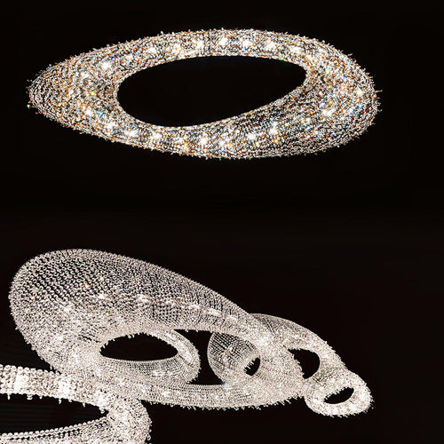 Aeliora Orné Crystal Suspension Lumière