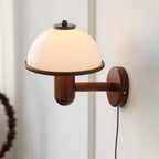 Lustra Applique Murale Champignon Bois de Chêne