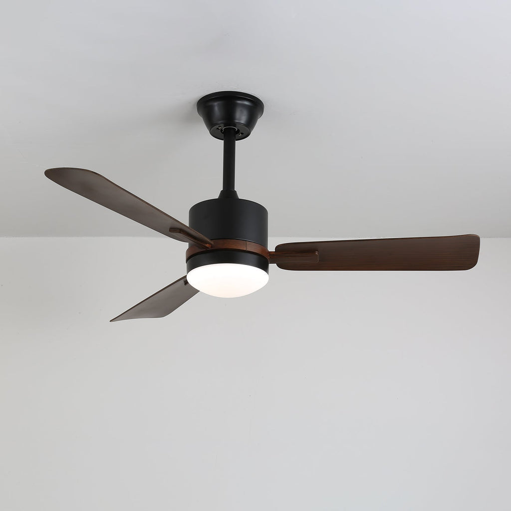 Zeyra Plafonnier Ventilateur Moderne en Bois