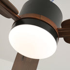 Zeyra Plafonnier Ventilateur Moderne en Bois