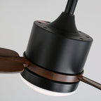 Zeyra Plafonnier Ventilateur Moderne en Bois