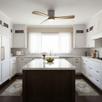 Ventilateur de plafond nordique en bois Ezra avec lumière