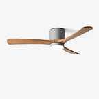 Ventilateur de plafond nordique en bois Ezra avec lumière