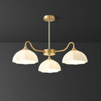 Lustra Lustre Bol En Verre Octagonal Cuivre Français