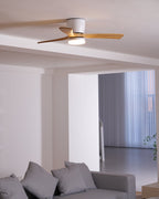 Plafonnier ventilateur moderne en bois Elena