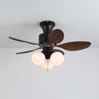 Plafonnier Ventilateur Althea Vintage en Bois