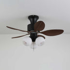 Plafonnier Ventilateur Althea Vintage en Bois