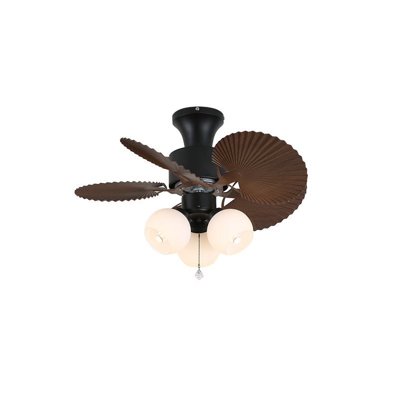 Plafonnier Ventilateur Liora Tropical en Verre