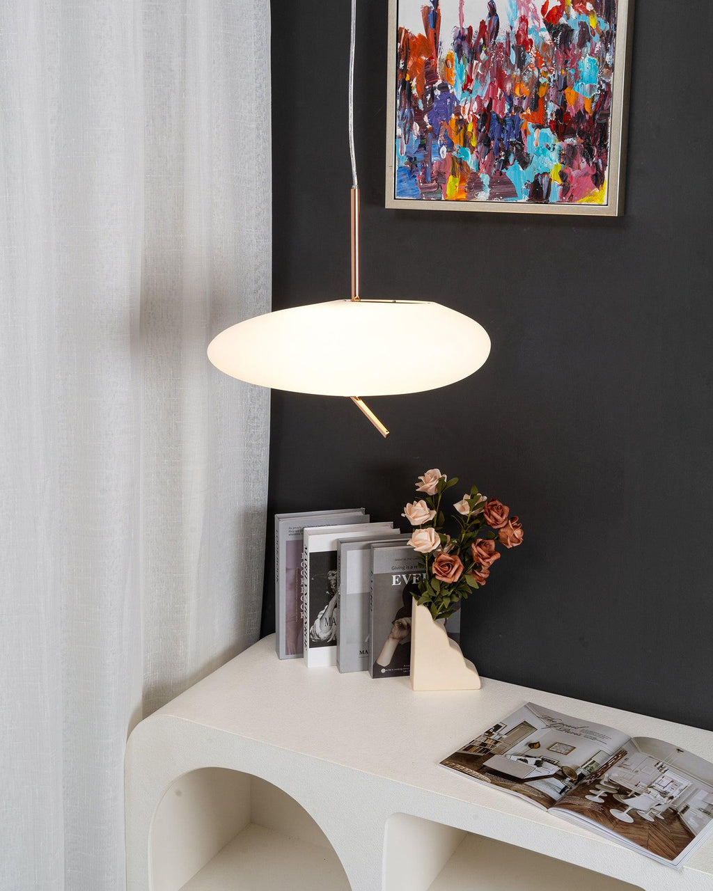 Nebula Lustre Suspendu Moderne En Verre