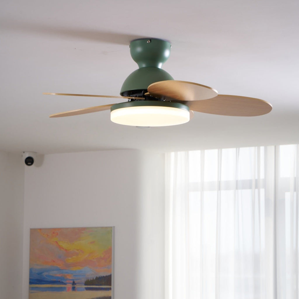 Liora Plafonnier Ventilateur pour Enfants en Verre Coloré