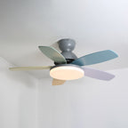 Liora Plafonnier Ventilateur pour Enfants en Verre Coloré