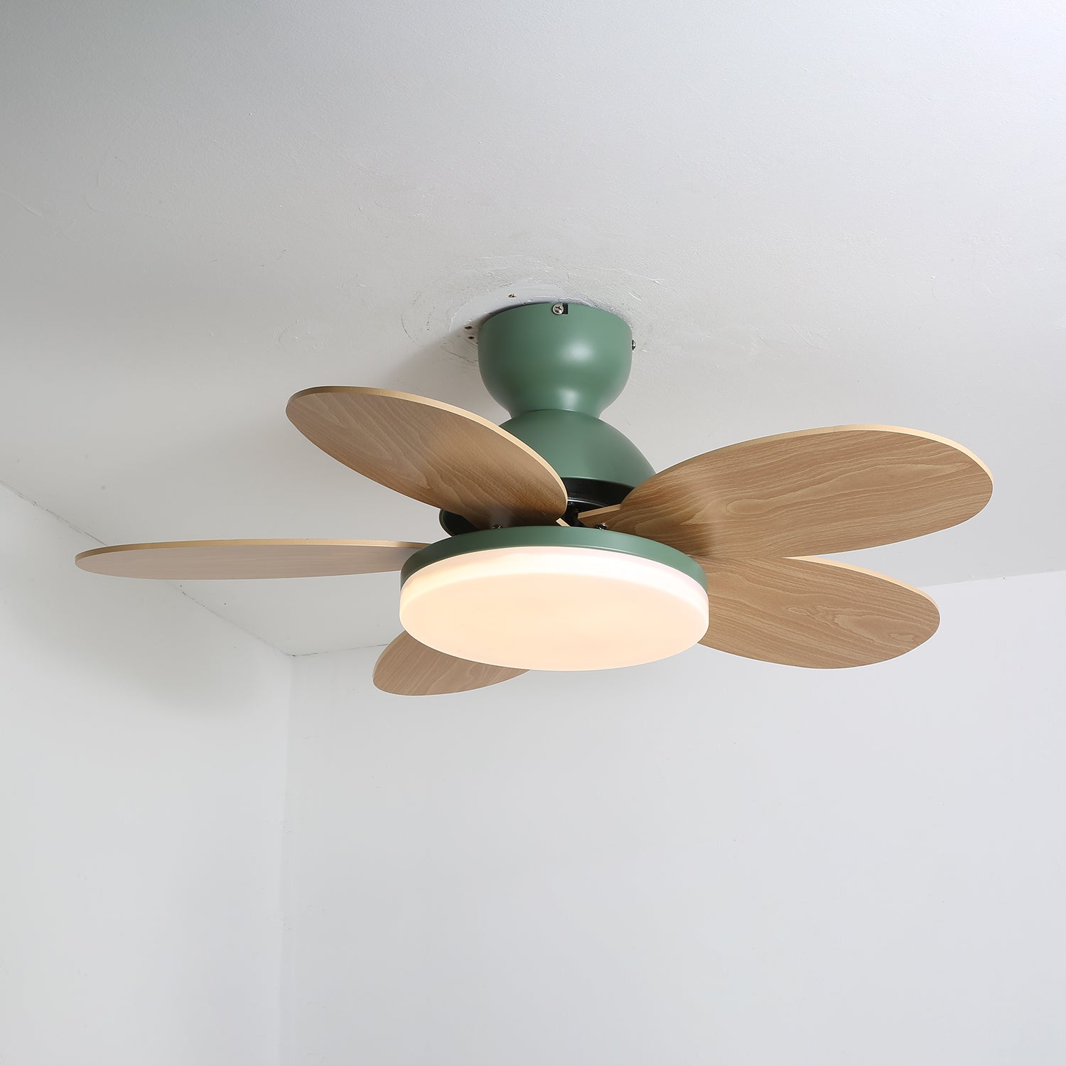 Liora Plafonnier Ventilateur pour Enfants en Verre Coloré