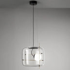 Lune Suspension en Verre Contemporaine