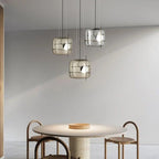 Lune Suspension en Verre Contemporaine